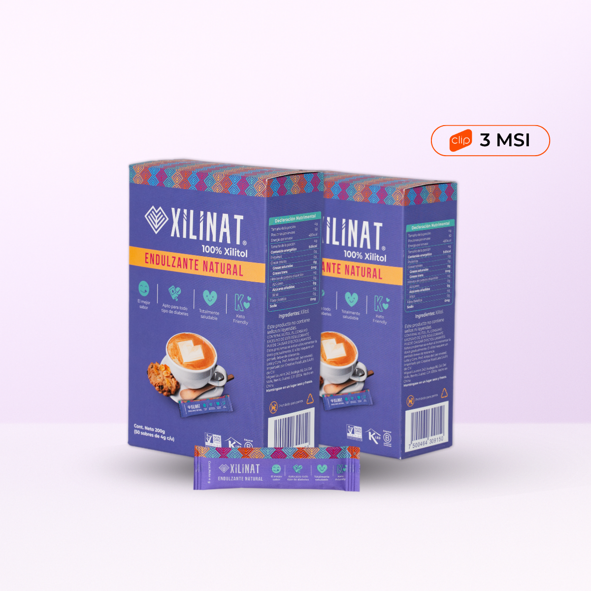 Xilinat Sobrecitos (2 Cajas con 50 sobres)