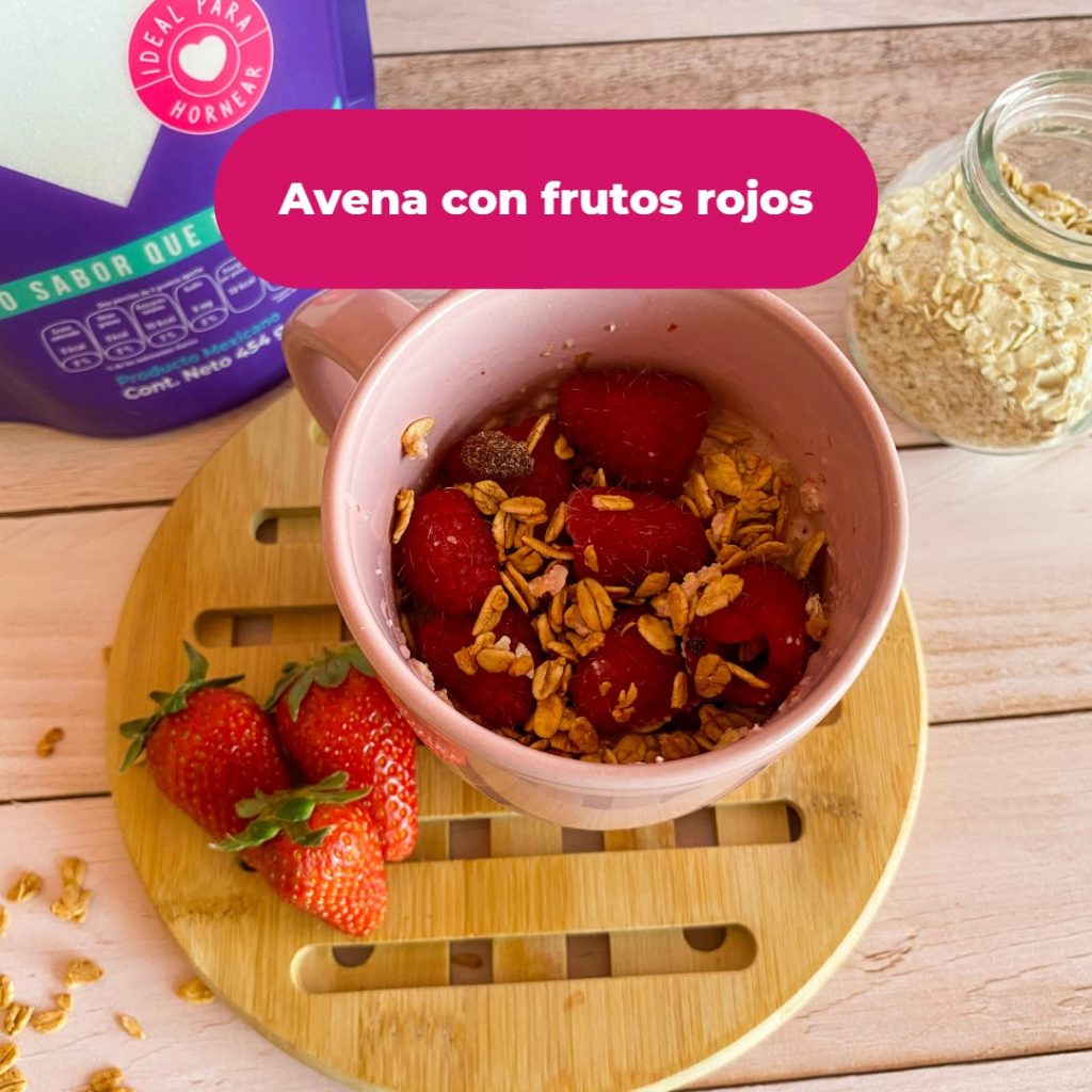 Avena con frutos rojos