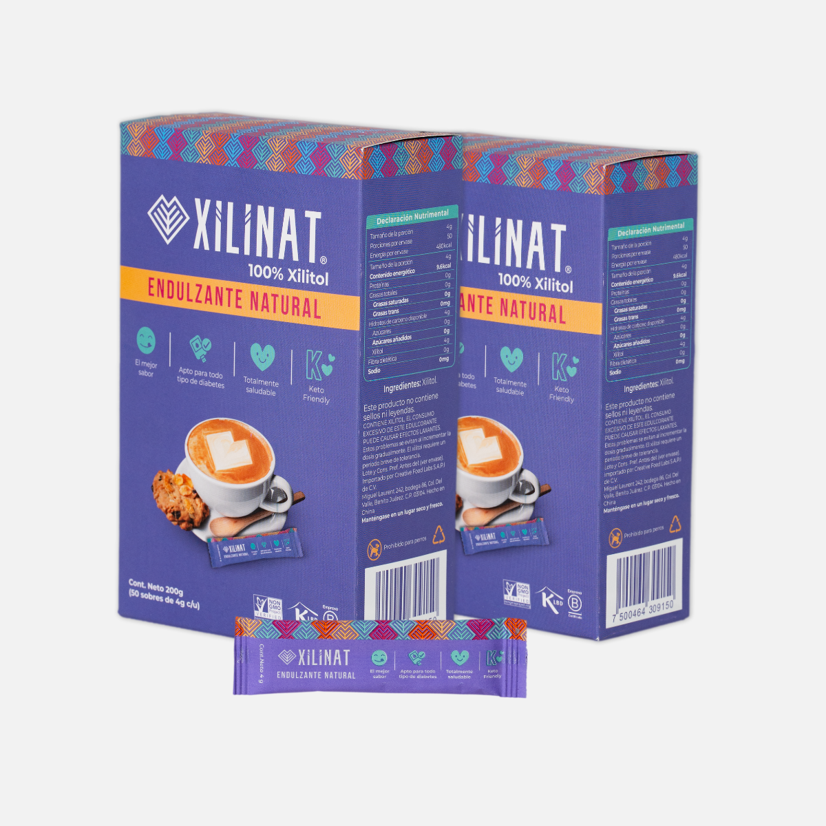 Xilinat Sobrecitos (2 Cajas con 50 sobres)