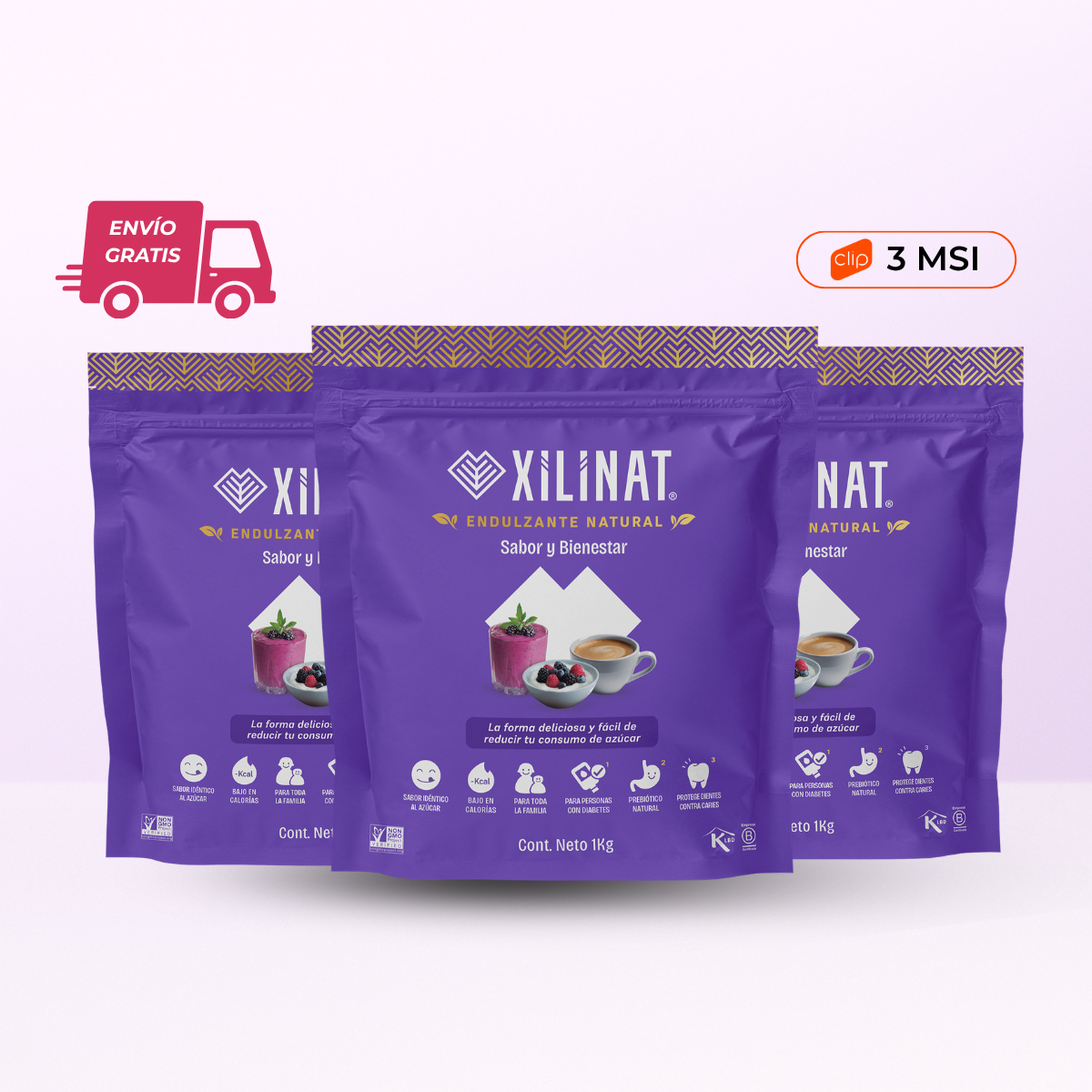 Pack 3 bolsas de 1Kg